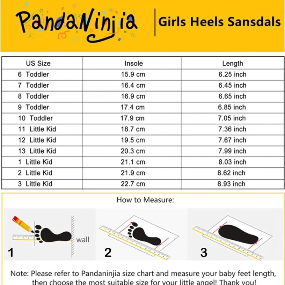 (1737) PANDANINJIA Fanny Girls Heels Open Toe Low Heel Dress Shoe NWOT Big Kid 2